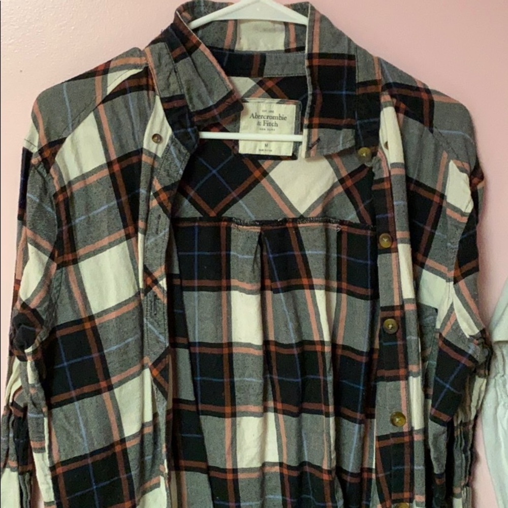 black and white flannel american eagle